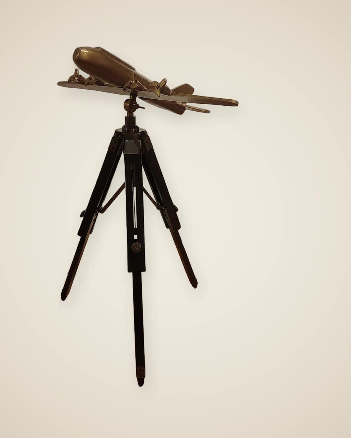 Аэро-декор, антикварное золотое украшение на штатив в виде самолета — TUTA — 3