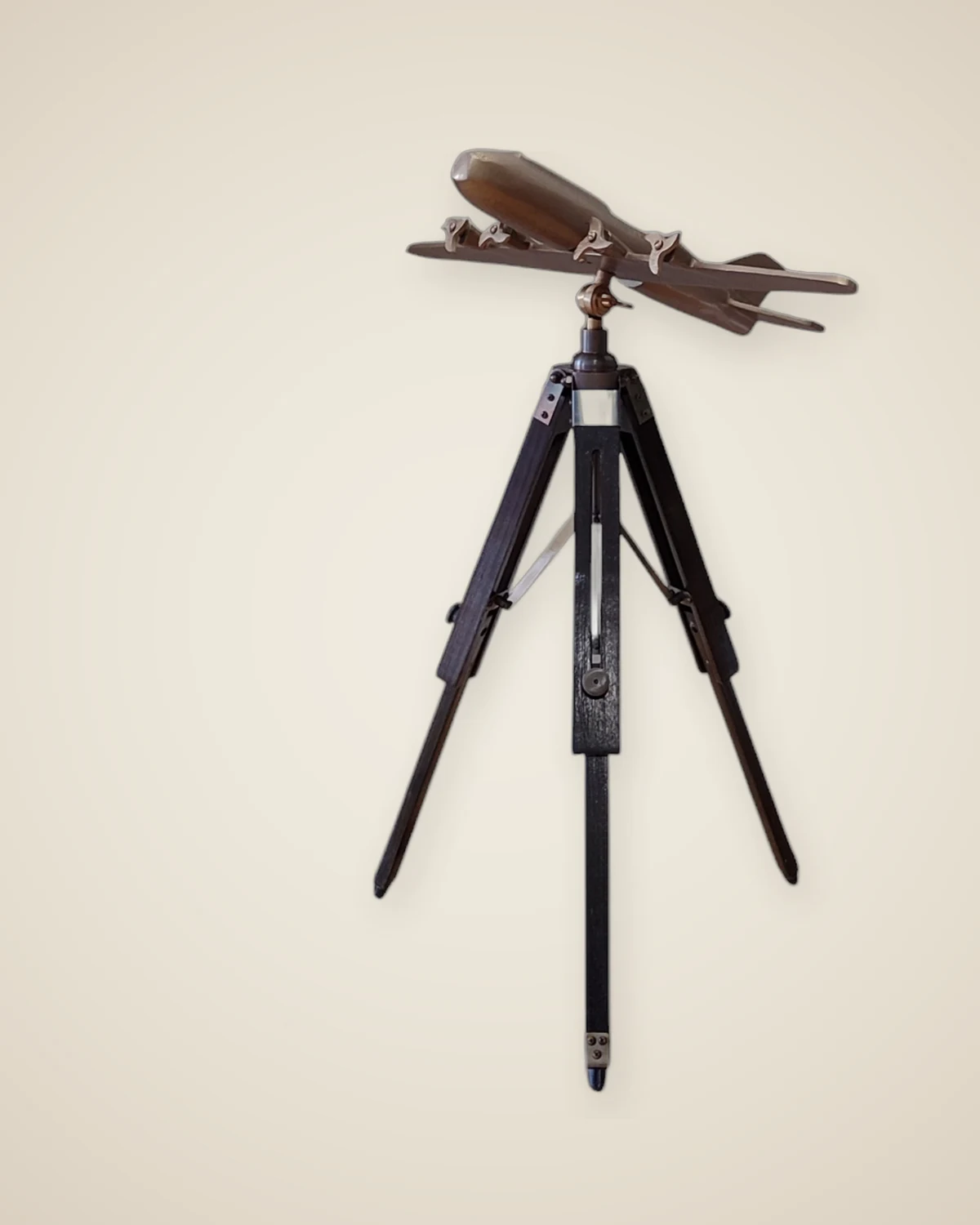 Аэро-декор, антикварное золотое украшение на штатив в виде самолета — TUTA — 4