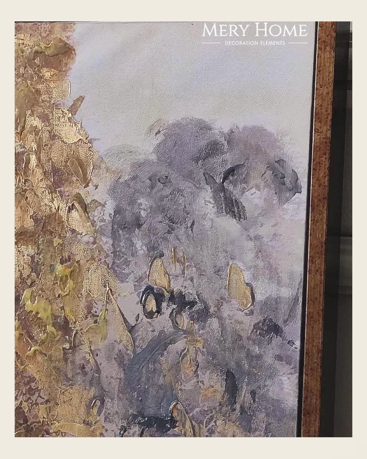 Herbstliches Ölgemälde, strukturiertes Baumgemälde mit Herbstmotiv, 93 cm x 93 cm — TUTA — 5