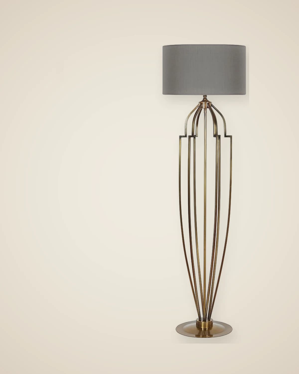 Bari Antik-Gold-Design-Wohnzimmer-Stehlampenmodell — TUTA — 2