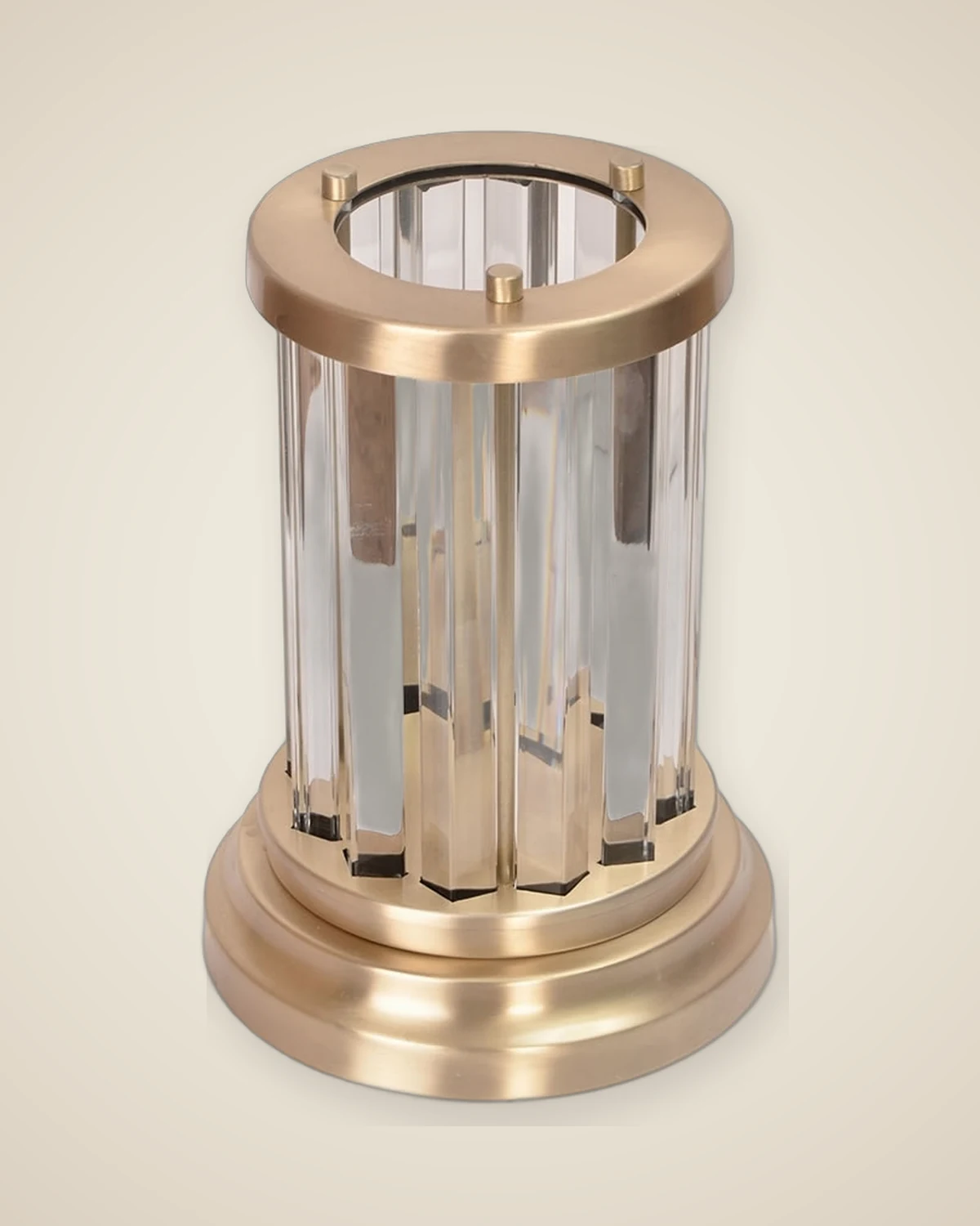 Luxus-Kerzenhalter aus Beatrix-Kristall, Antikgold, groß — TUTA — 2