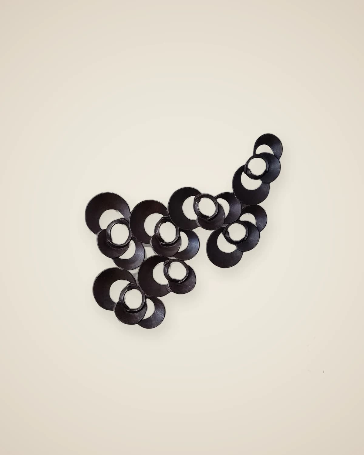 Черный Металлический Настенный Декор — TUTA — 3