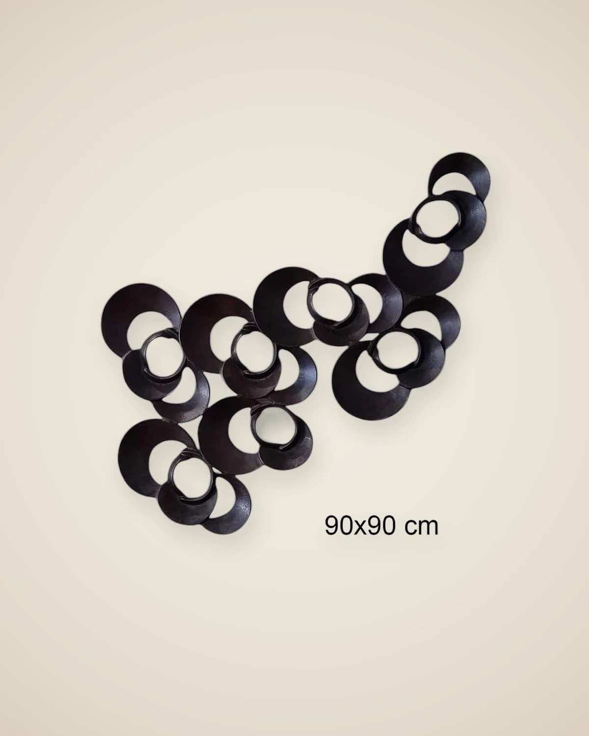 Черный Металлический Настенный Декор — TUTA — 4