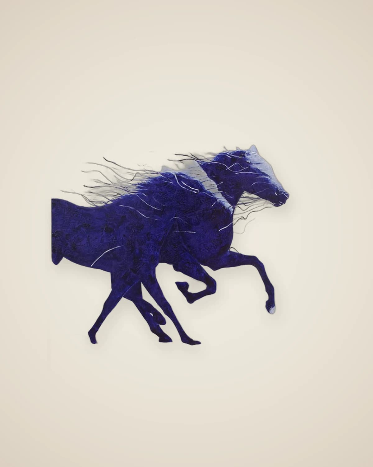 Blue Dream dekoratives Luxus-Pferdegemälde — TUTA — 2