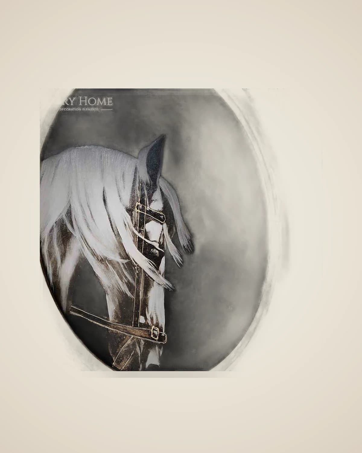 Boldy Ölfarbe mit strukturiertem Pferdemotiv, dekoratives modernes Gemälde, Pferdegemälde — TUTA — 5