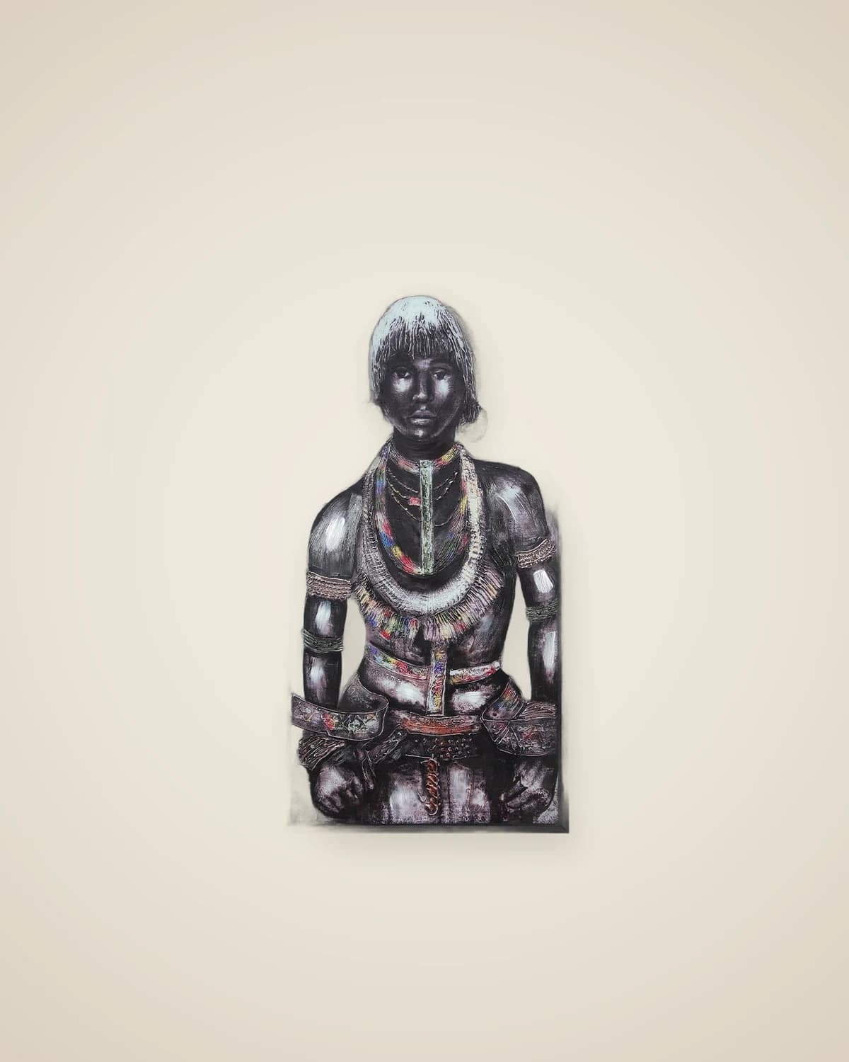 Dekoratives Wandgemälde-Set mit Cherokee-Frau, Mann, Indianermotiv — TUTA — 3