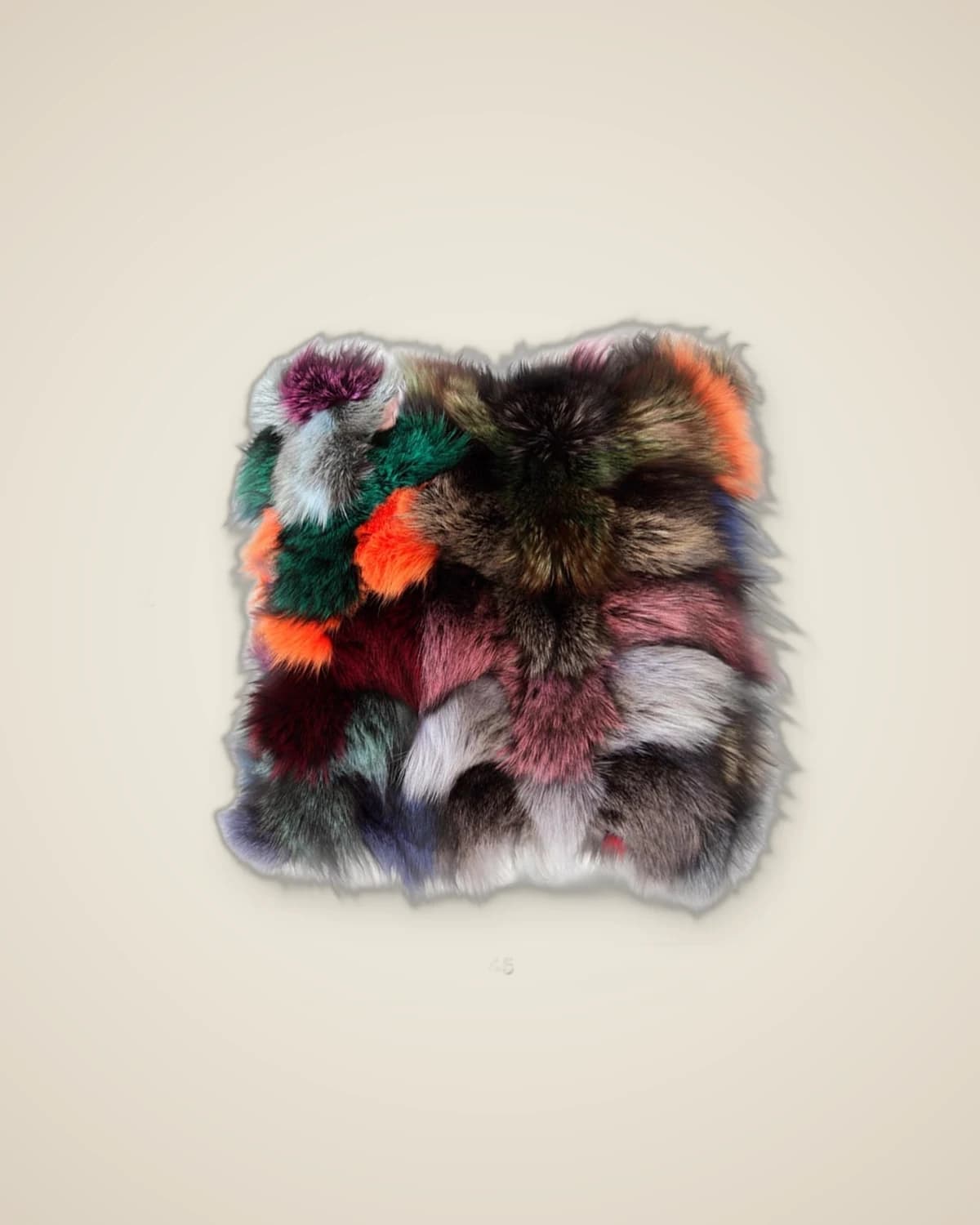 Colorful Original Decorative Fur Throw Pillow — TUTA — 4