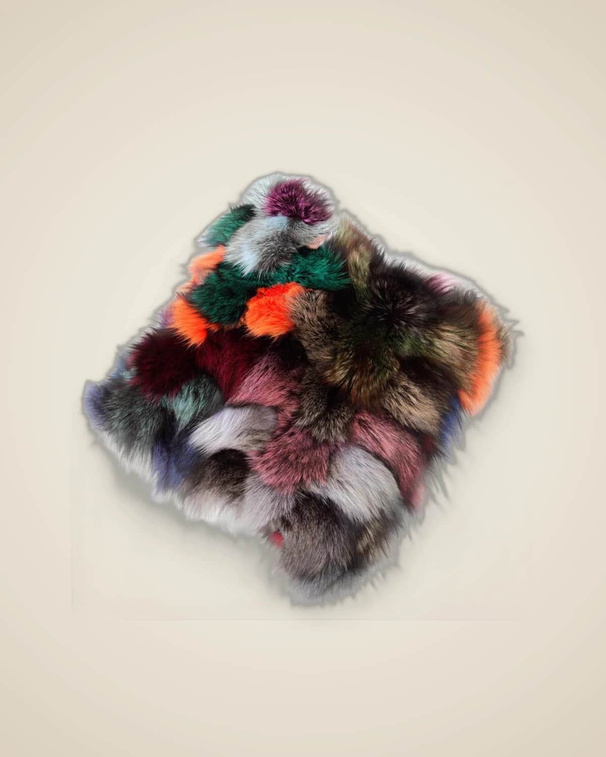 Colorful Original Decorative Fur Throw Pillow — TUTA — 6