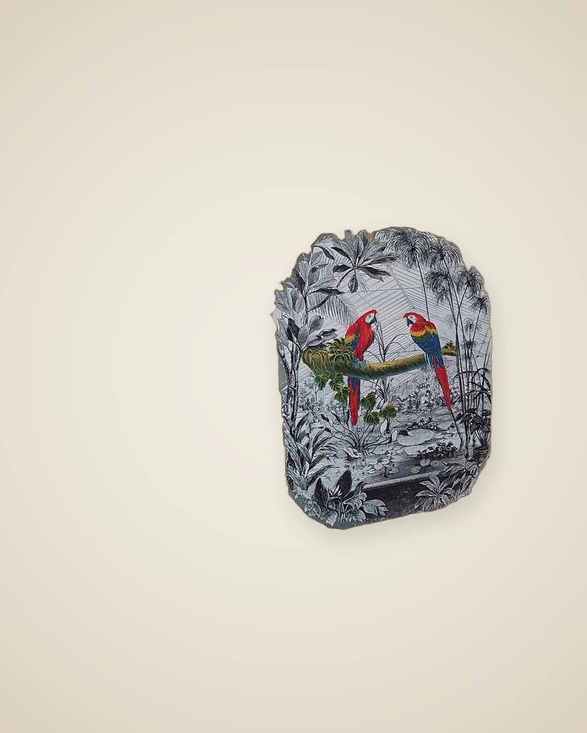 Dekoratives, modernes Ölgemälde mit Dschungelmotiv, strukturiertes Gemäldemodell — TUTA — 3