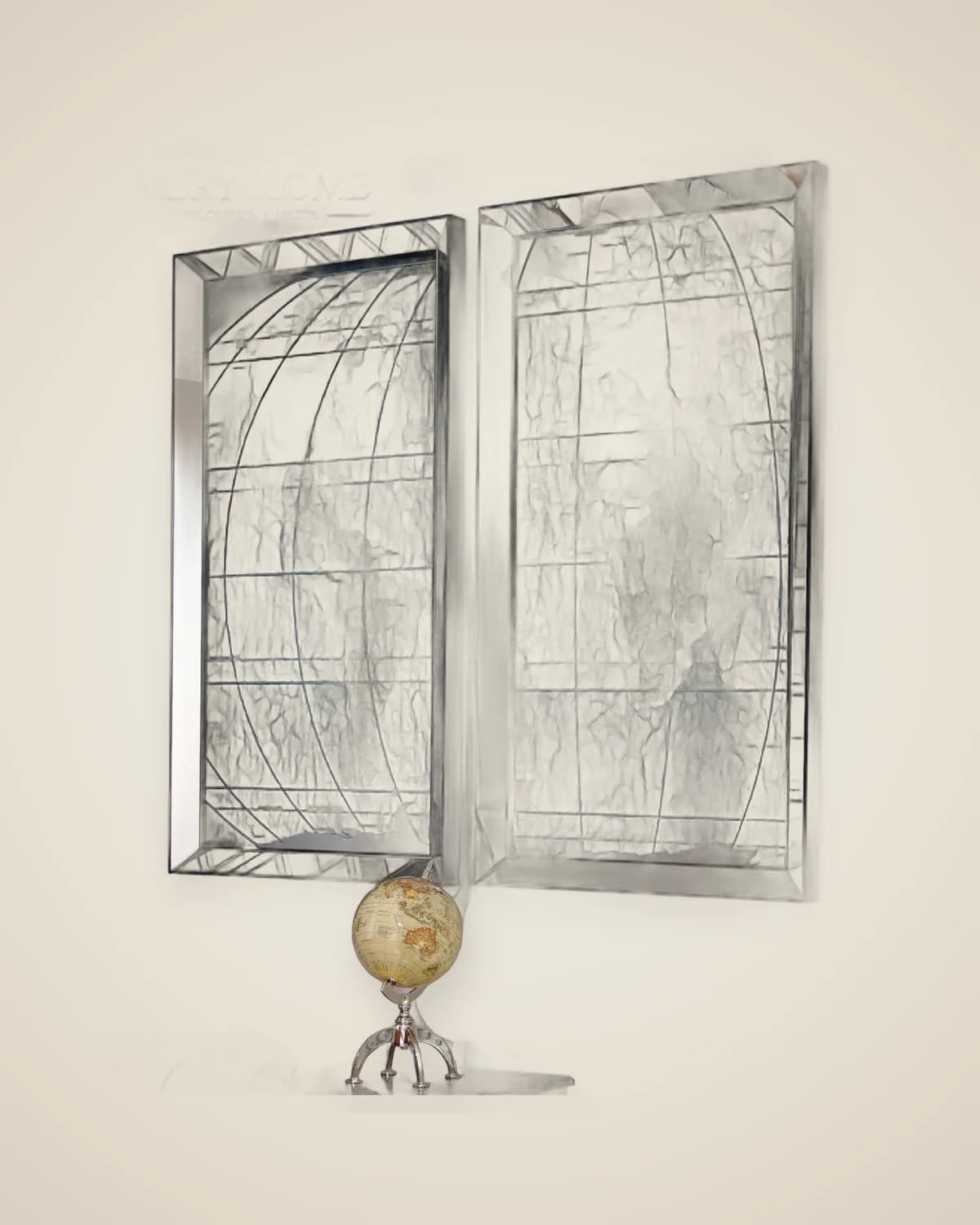 Dekoratives modernes Gemäldemodell mit Weltmotiv — TUTA — 5