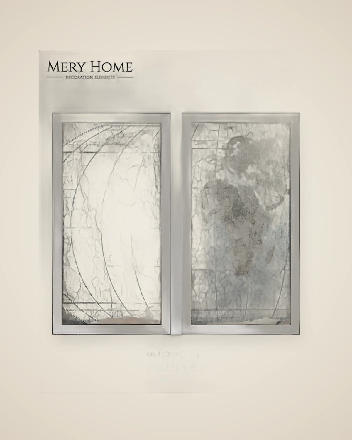 Dekoratives modernes Gemäldeset mit Weltmotiv — TUTA — 3