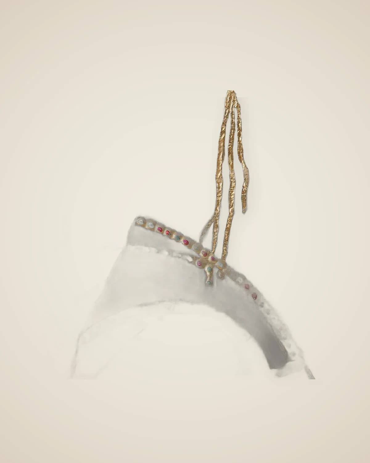 Dekorative moderne Malerei Frau mit blauer Schrift | TUTA Heimdekoration — TUTA — 5