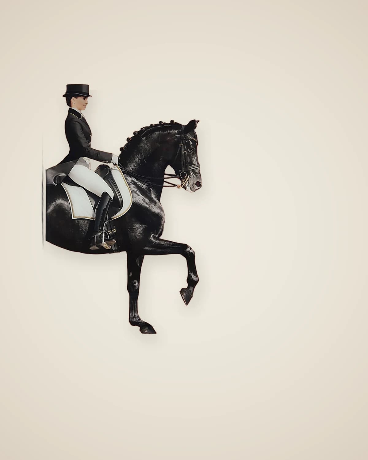 Dekoratives Gemälde Reiter Modernes dekoratives Pferdegemälde Modell — TUTA — 2