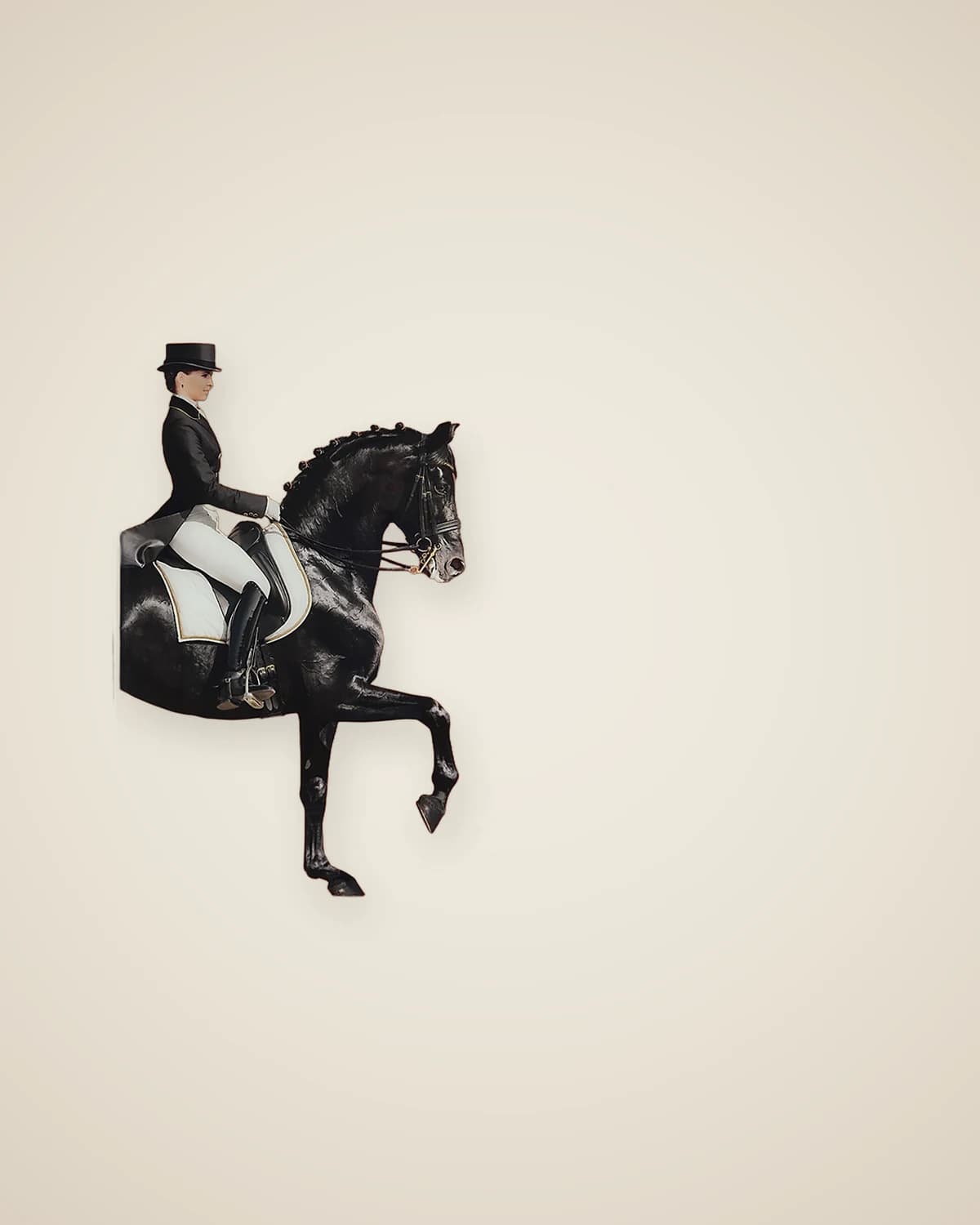 Dekoratives Gemälde Reiter Twin Modernes Pferdegemälde-Set — TUTA — 6