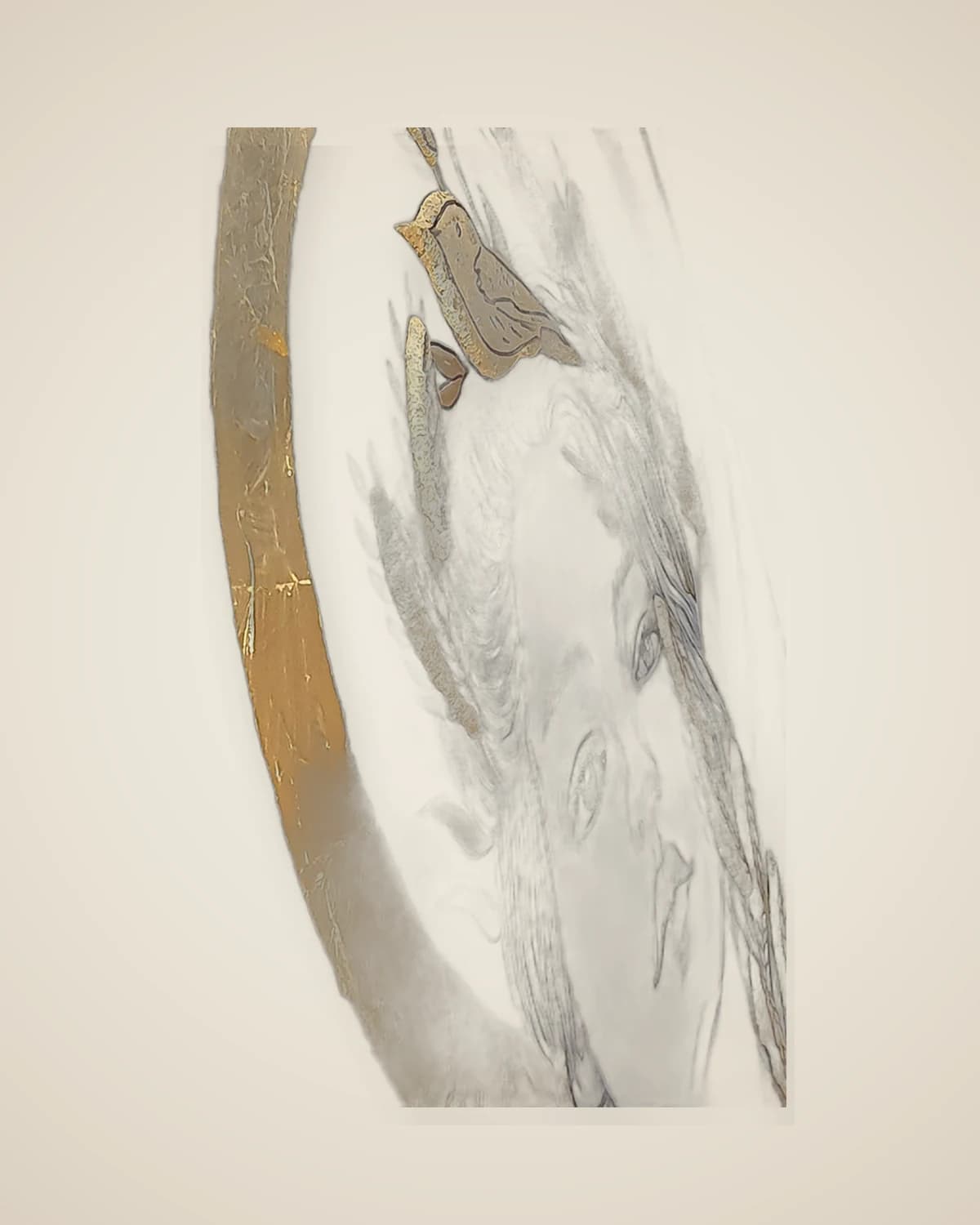 Dekorative Malerei mit Jungfrau-Motiv, Ölfarbe, strukturiert | TUTA — TUTA — 6