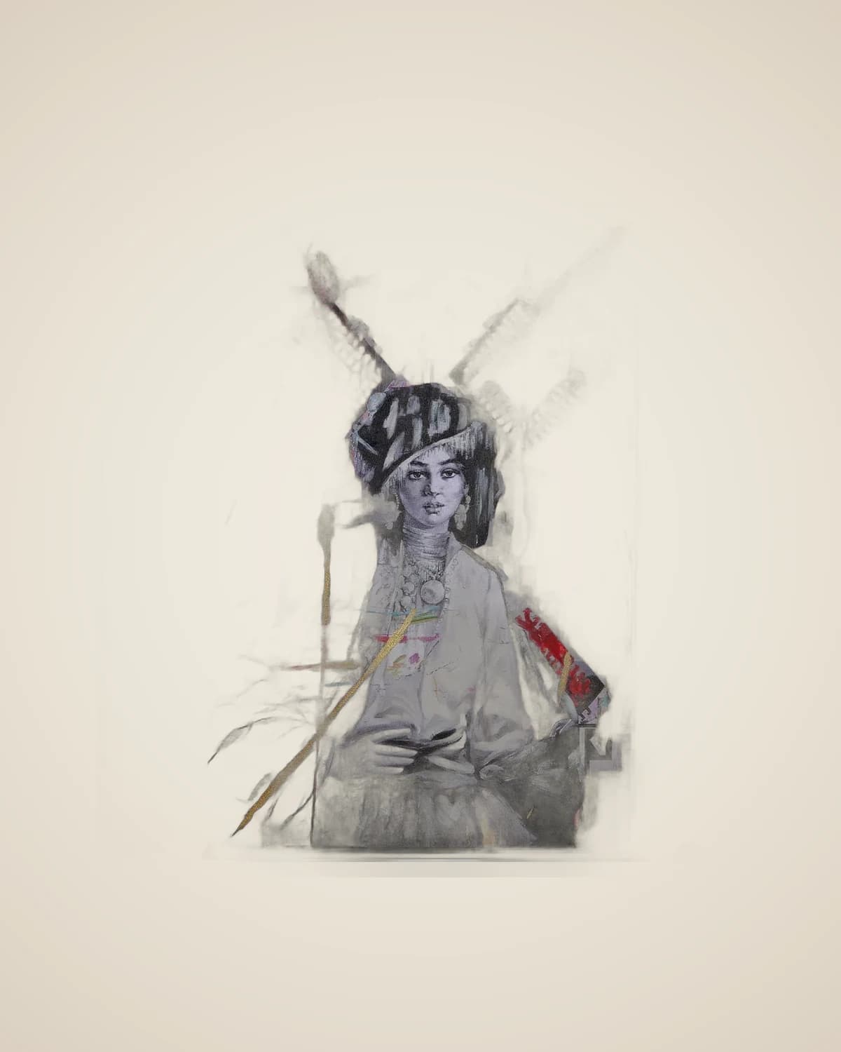 Diamant-Ölfarbe, strukturiertes dekoratives Wohnzimmergemälde — TUTA — 2