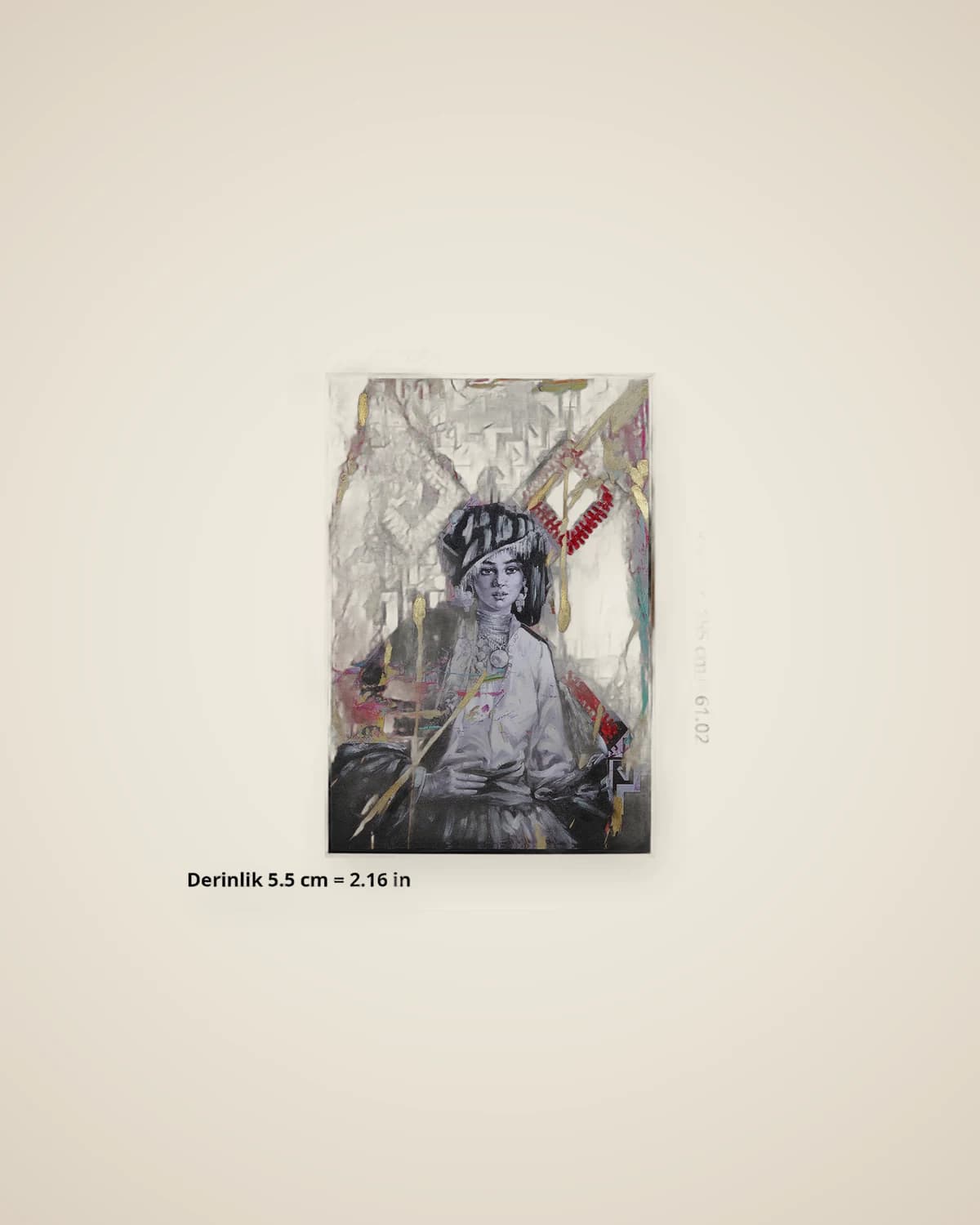 Diamant-Ölfarbe, strukturiertes dekoratives Wohnzimmergemälde — TUTA — 5