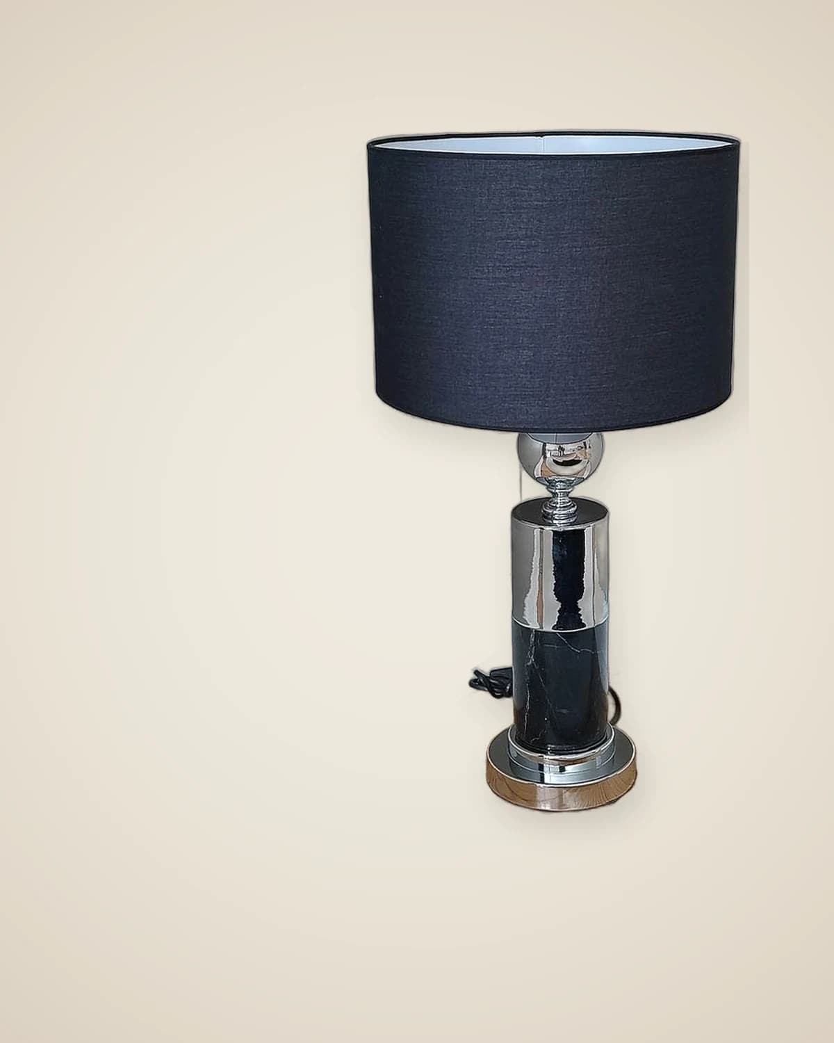 Elite-Schlafzimmerlampenschirm aus schwarzem Marmor und Chrom – modern und stilvoll | TUTA — TUTA — 3