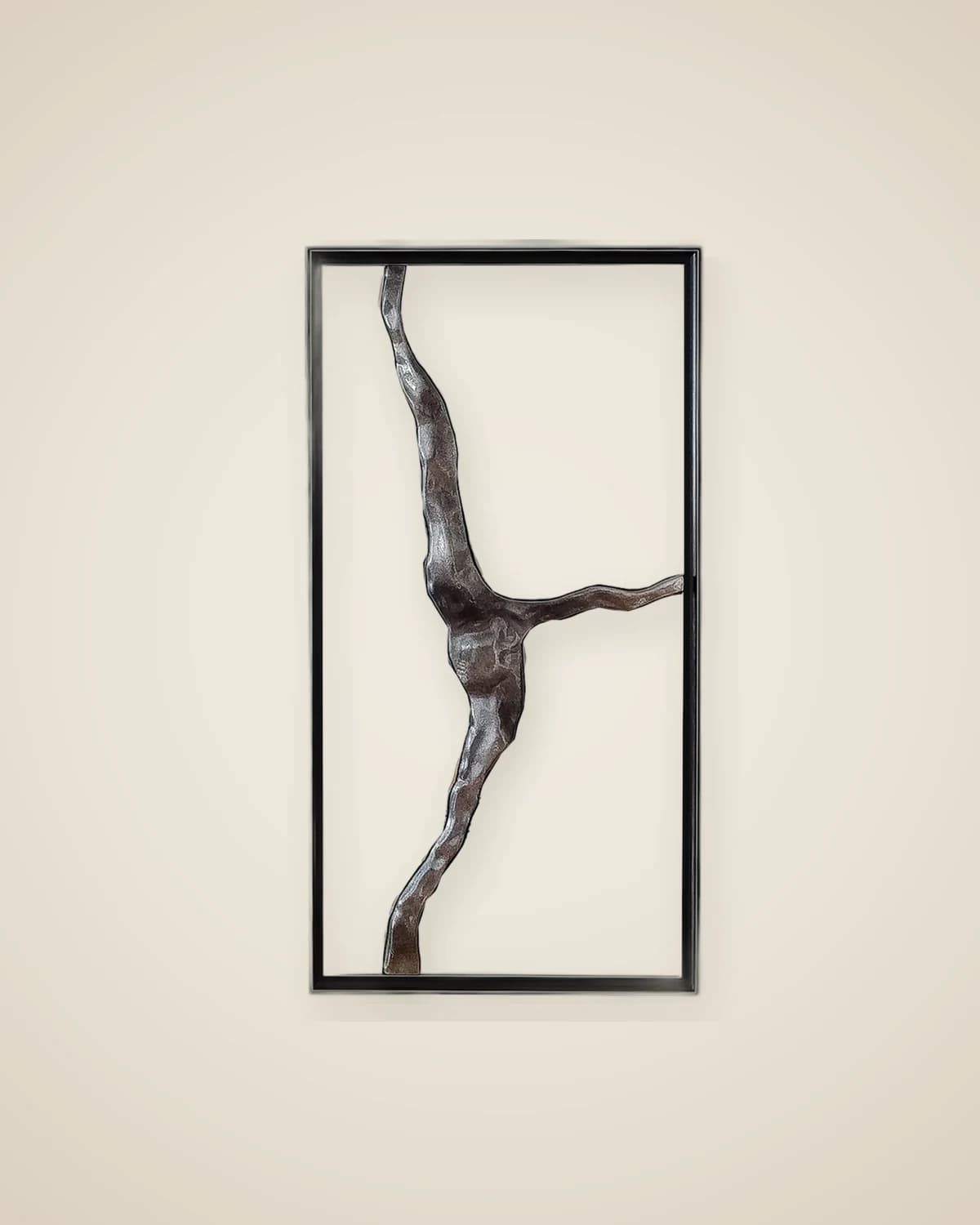 Außergewöhnlich gestalteter dekorativer Wandspiegel – moderner Stil, Silber — TUTA — 2