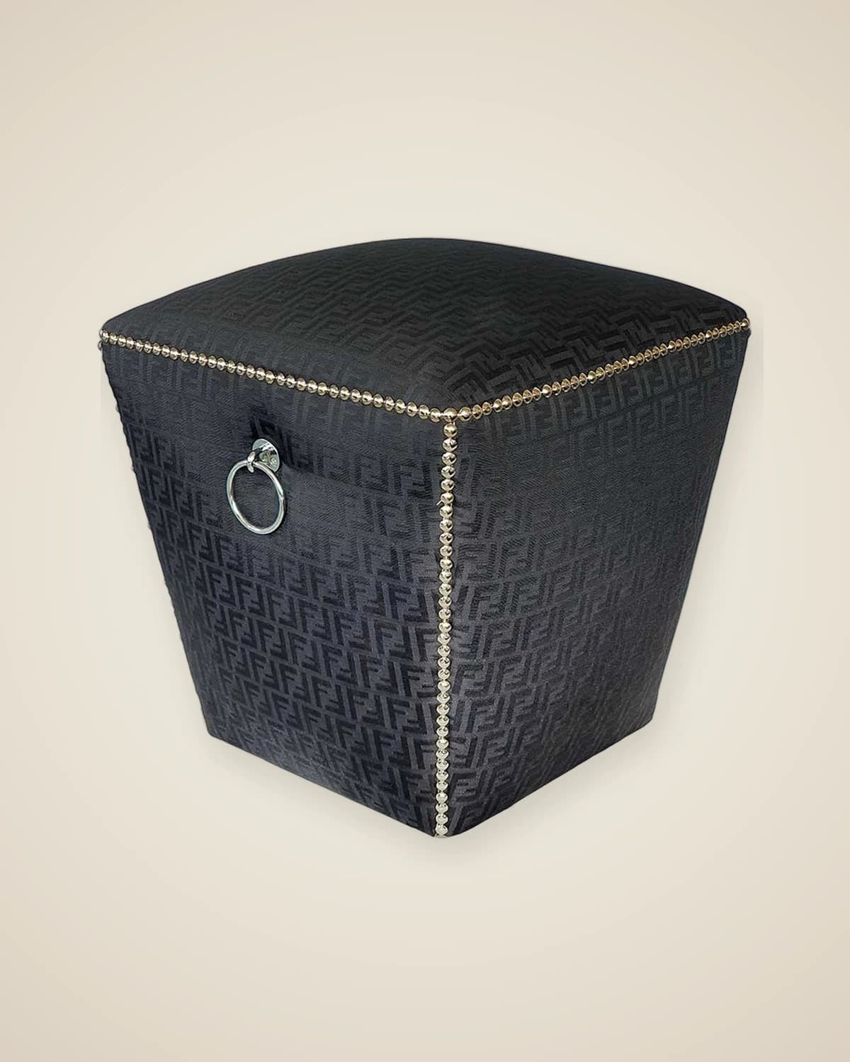 Роскошный черный пуф Fendi Design — TUTA — 2