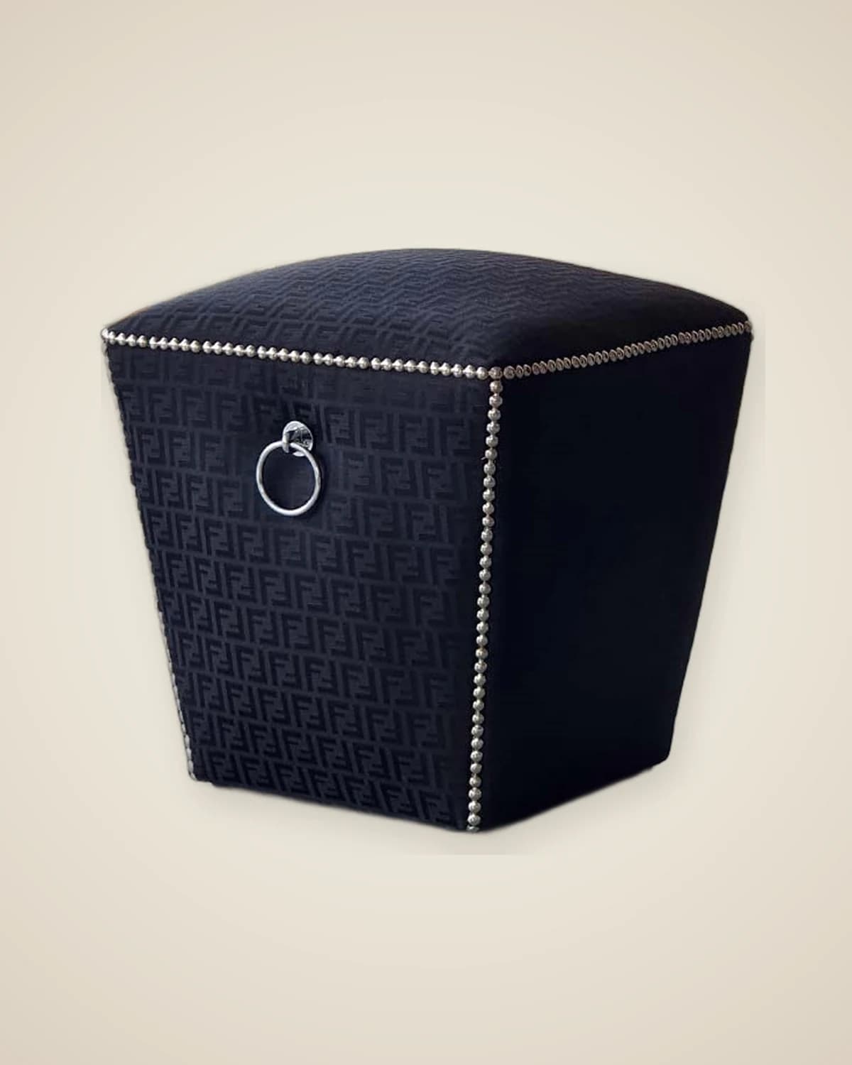 Роскошный черный пуф Fendi Design — TUTA — 3