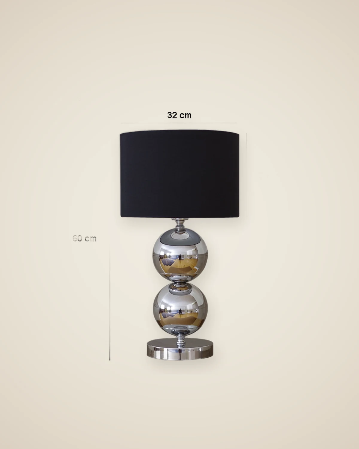 Feiner Chrom-Lampenschirm im modernen Design — TUTA — 4