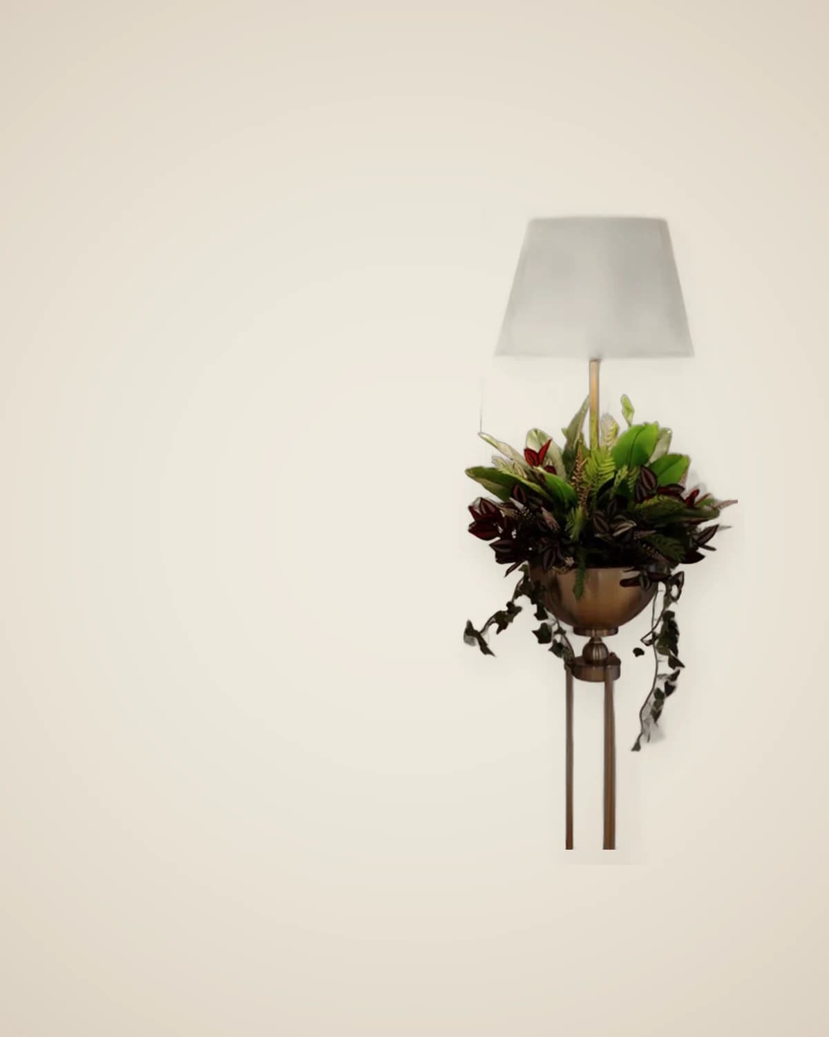 Florist Luxus-Deko-Stehlampe in Antikgold (Blume im Lieferumfang enthalten) — TUTA — 4