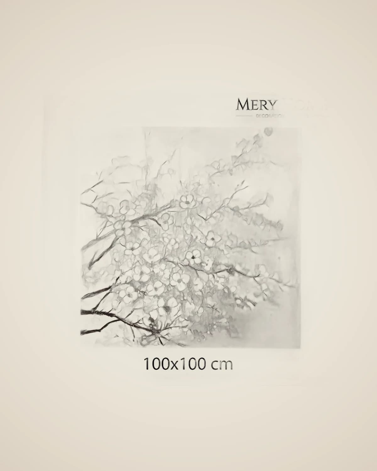 Blume der Erde – Strukturiertes modernes abstraktes Wohnzimmer-Ölgemälde 100 x 100 cm — TUTA — 4