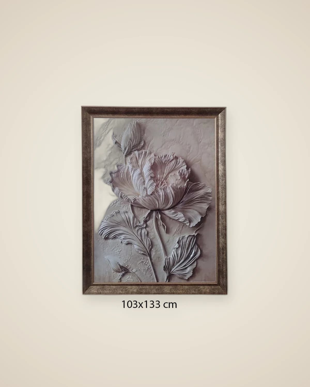 Geprägtes dekoratives Gemälde mit Blumenstruktur — TUTA — 4