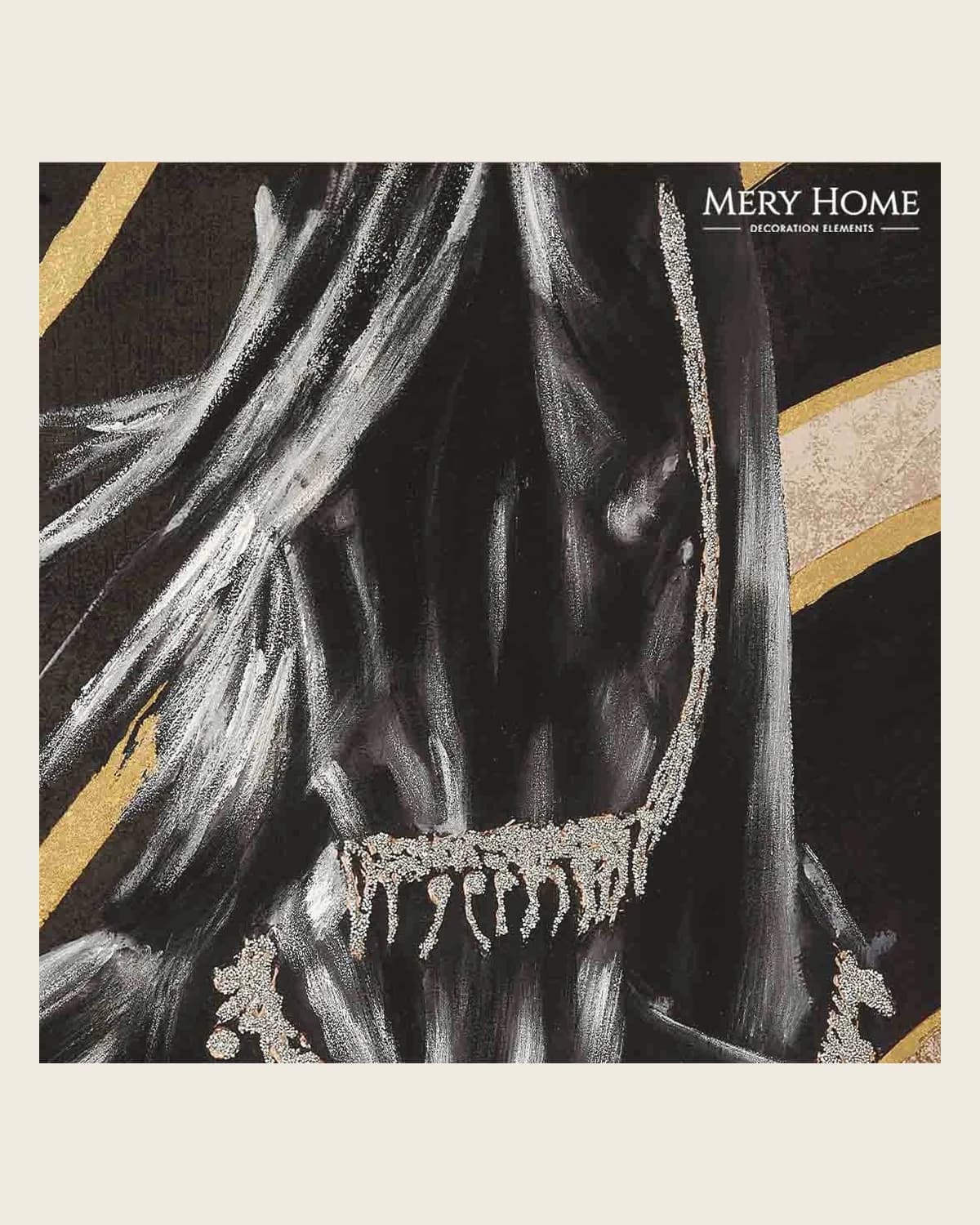 Galopp-Ölfarbe, strukturierte Glitzer-Dekorationsmalerei | TUTA Pferdemalerei — TUTA — 5