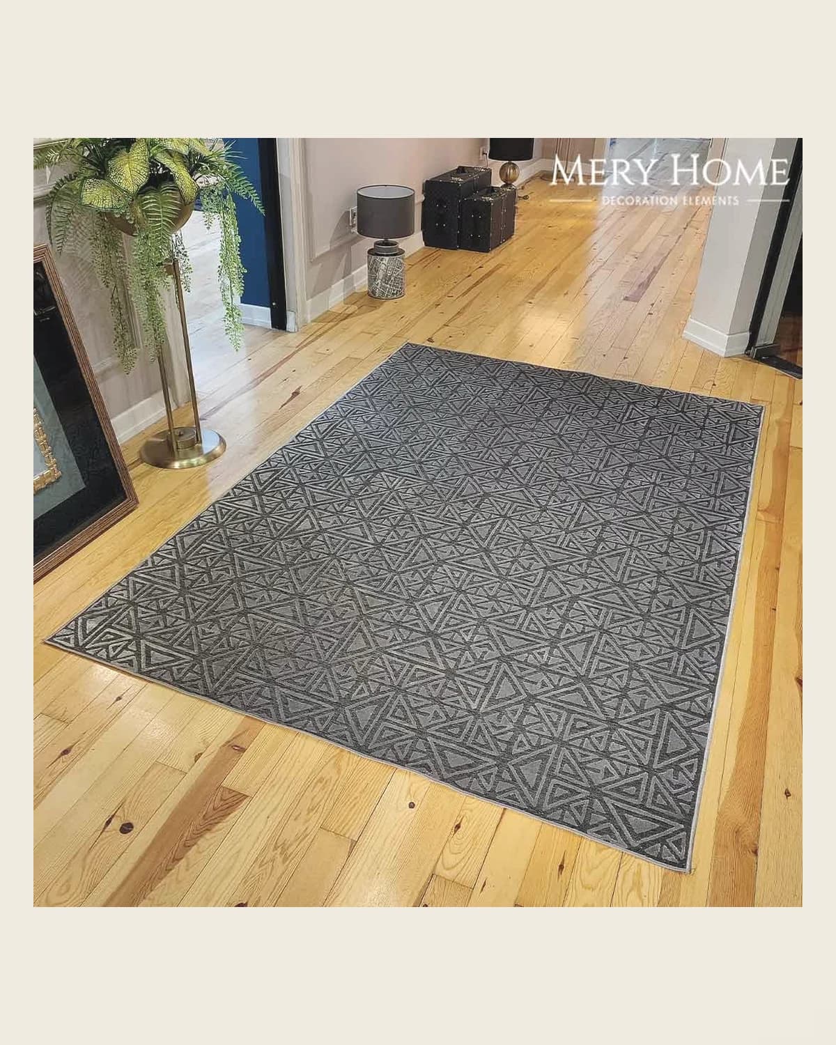Gami-Teppich mit geometrischem Mosaikmuster, modern, dünn, 160 x 230 — TUTA — 3