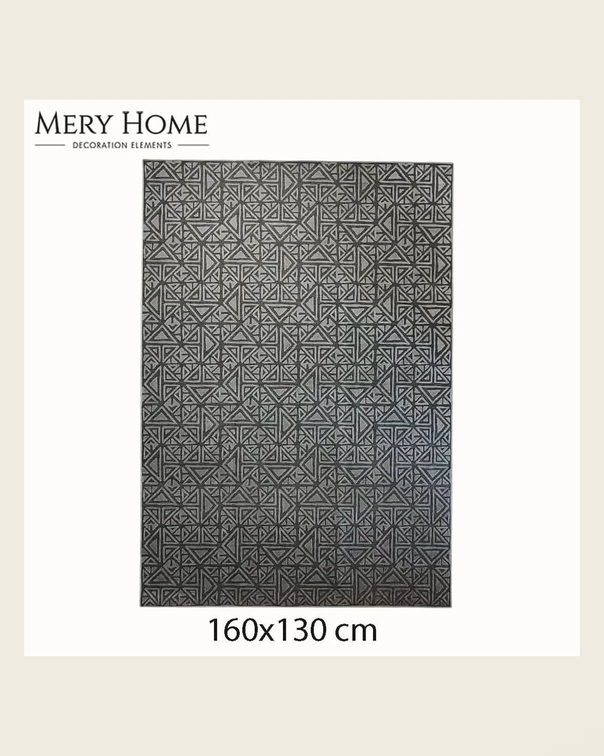 Gami-Teppich mit geometrischem Mosaikmuster, modern, dünn, 160 x 230 — TUTA — 4