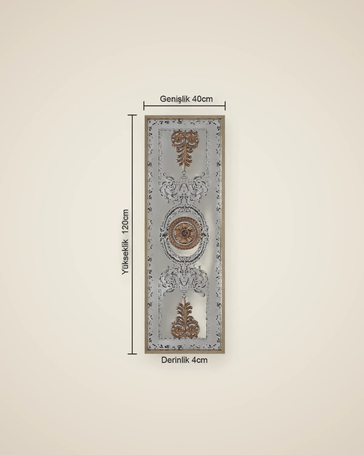 Glory Glas bedrucktes dekoratives Gemäldemodell mit Spiegelrahmen — TUTA — 3