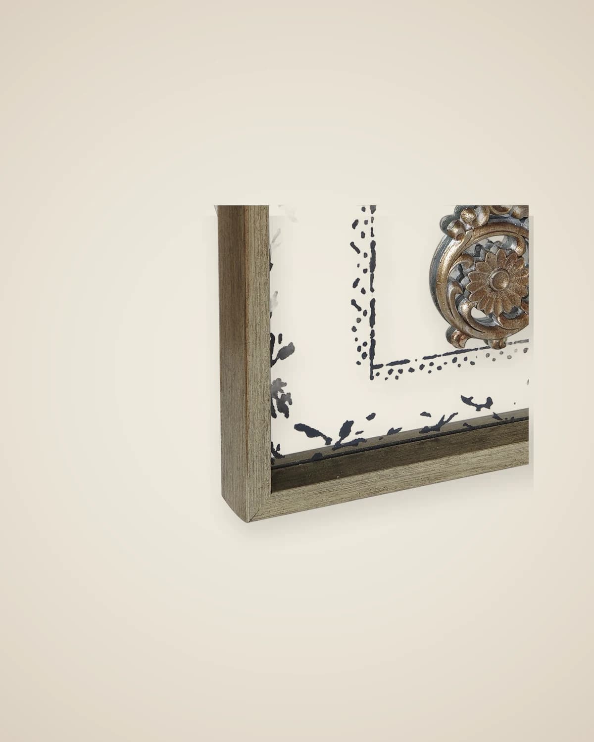 Glory Glas bedrucktes dekoratives Gemäldemodell mit Spiegelrahmen — TUTA — 6