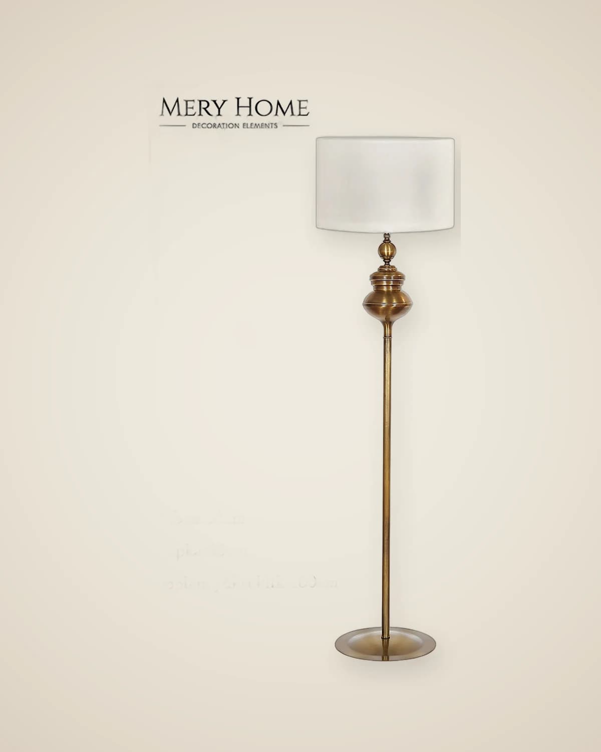 Guy Antik Gold Design Wohnzimmer Stehlampe Modell — TUTA — 3