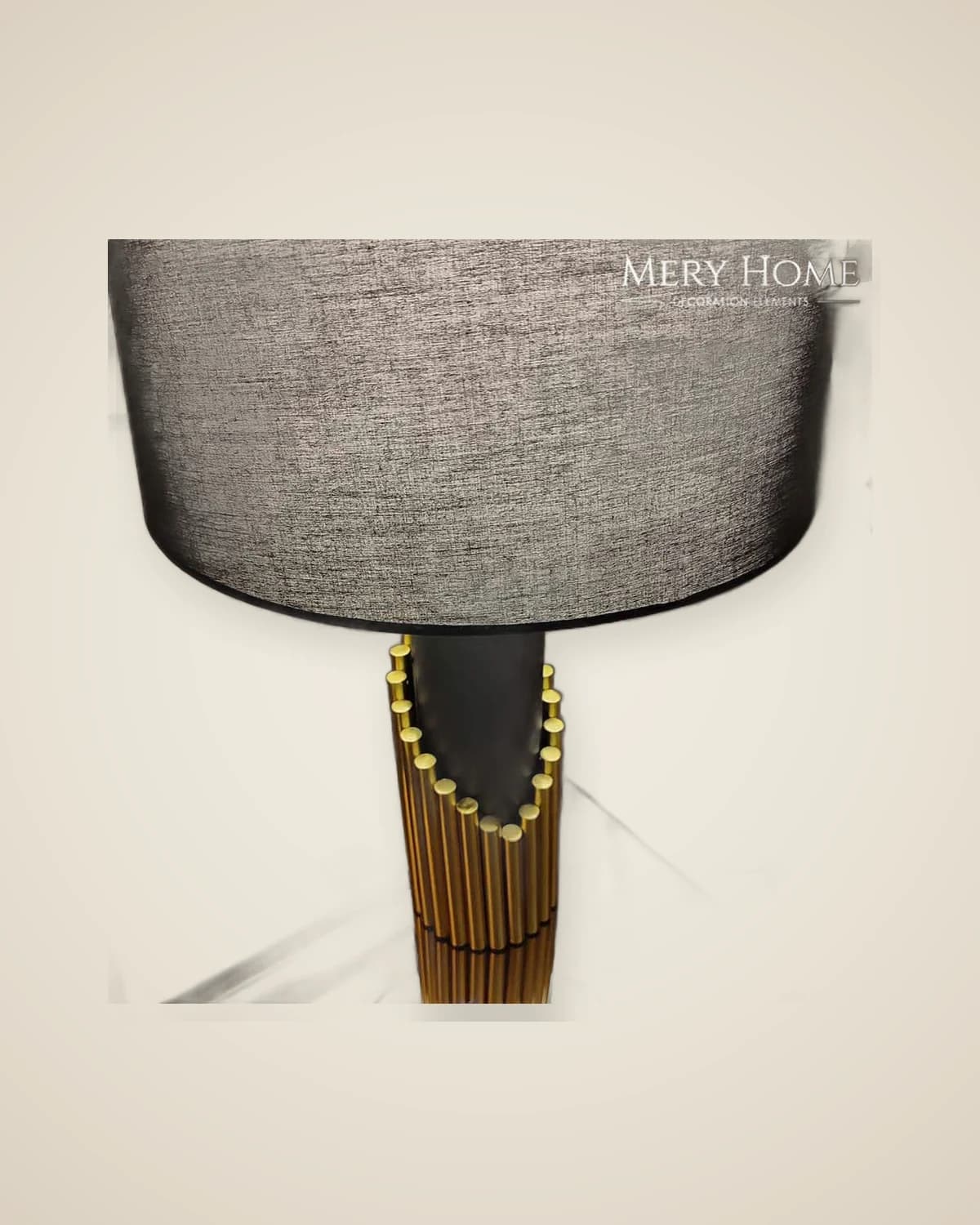 Lampara Lampenschirm aus schwarzem Metall, goldenem Metall, luxuriösem und modernem Design — TUTA — 6