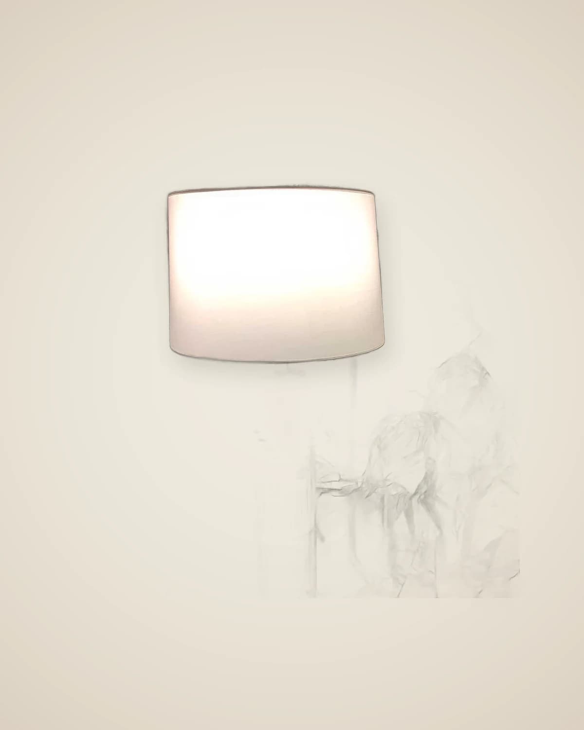 Lampara Lampenschirm aus weißem Metall, goldenem Metall, luxuriösem und modernem Design — TUTA — 3