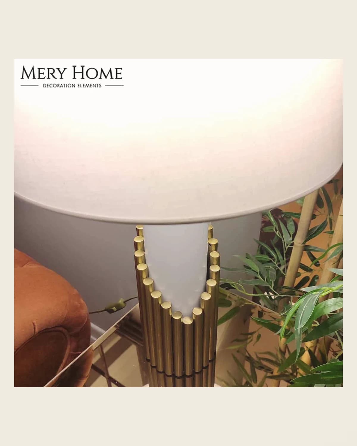 Lampara Lampenschirm aus weißem Metall, goldenem Metall, luxuriösem und modernem Design — TUTA — 6