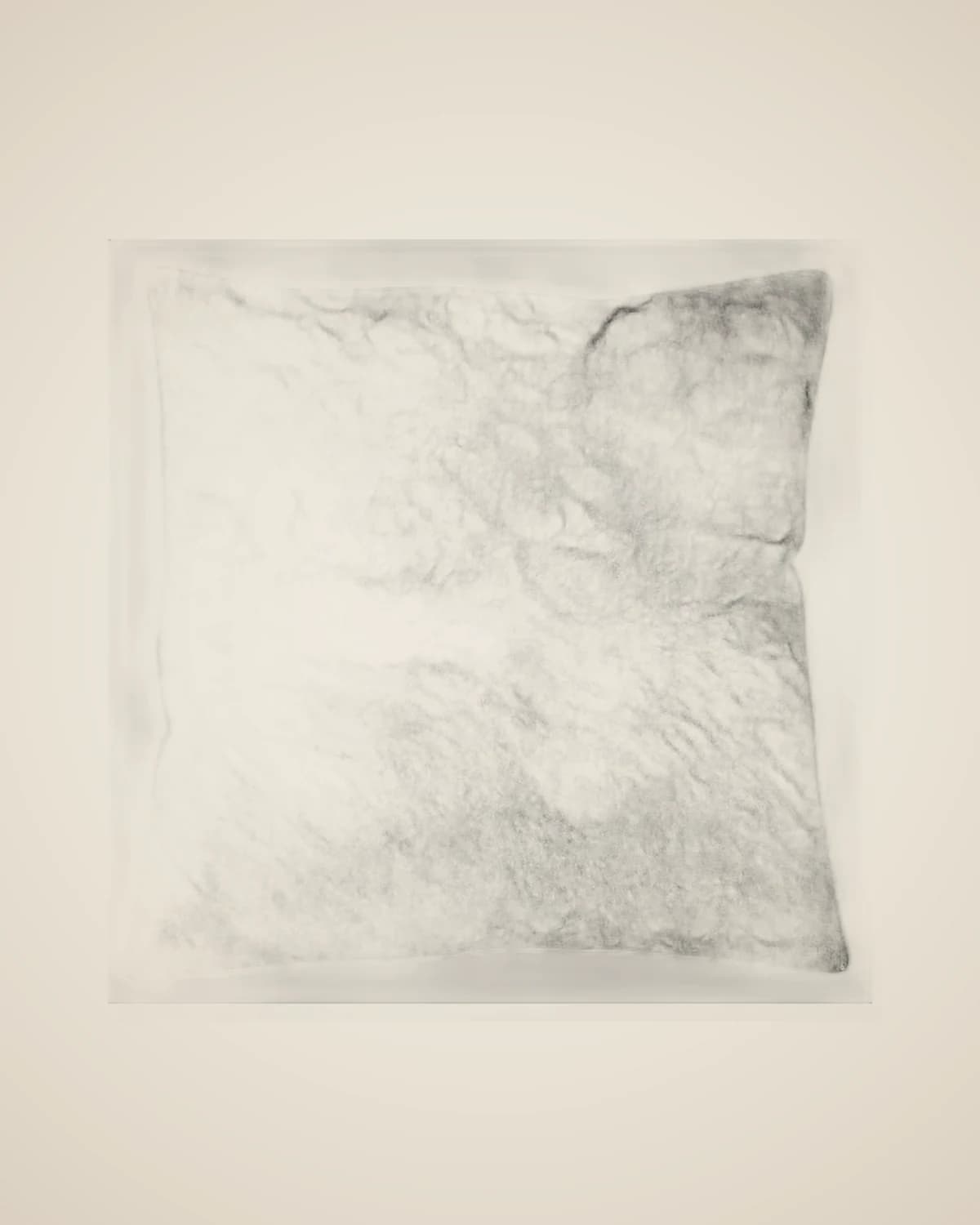 Lara Silver Leaf Dekoratives Original-Leder-Wurfkissen — TUTA — 2