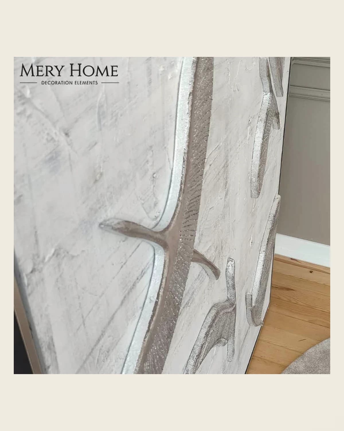 Larry Bird Dreidimensionales, mit Silberfolie überzogenes Vogelgemälde — TUTA — 5