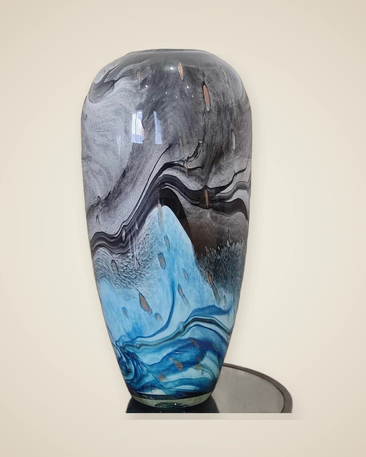 Многослойная стеклянная ваза большого размера — TUTA — 3