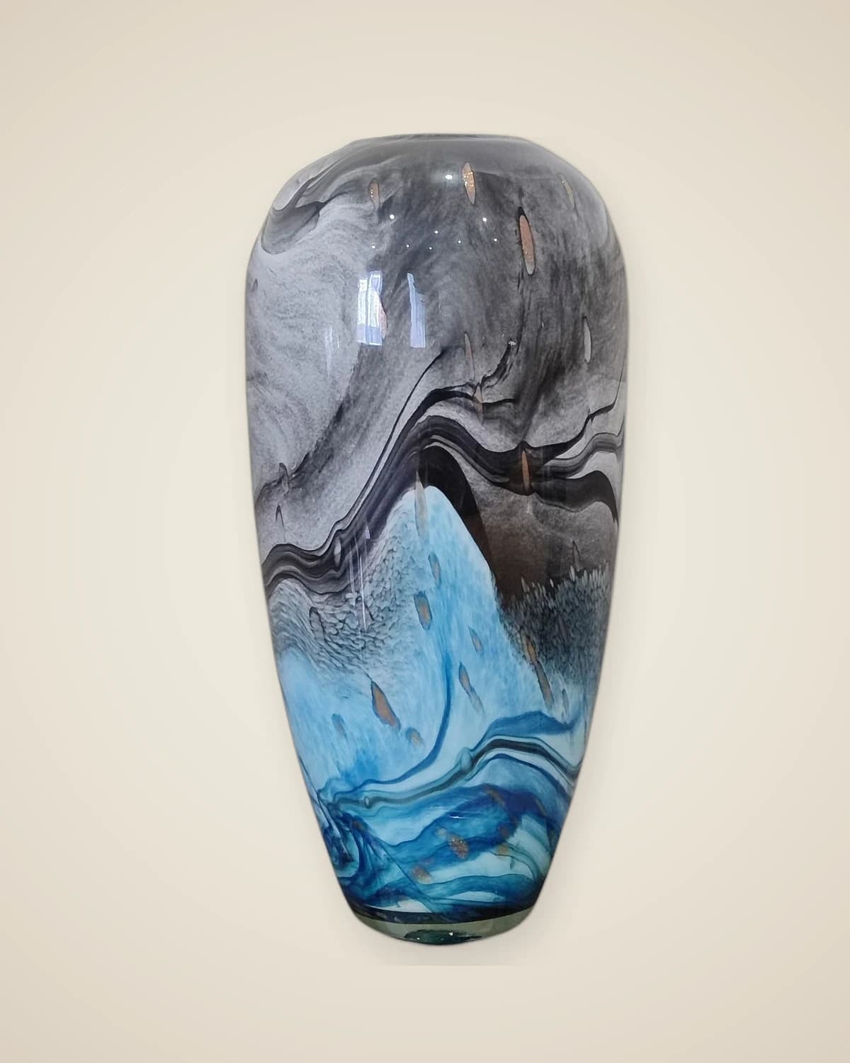 Многослойная стеклянная ваза большого размера — TUTA — 4