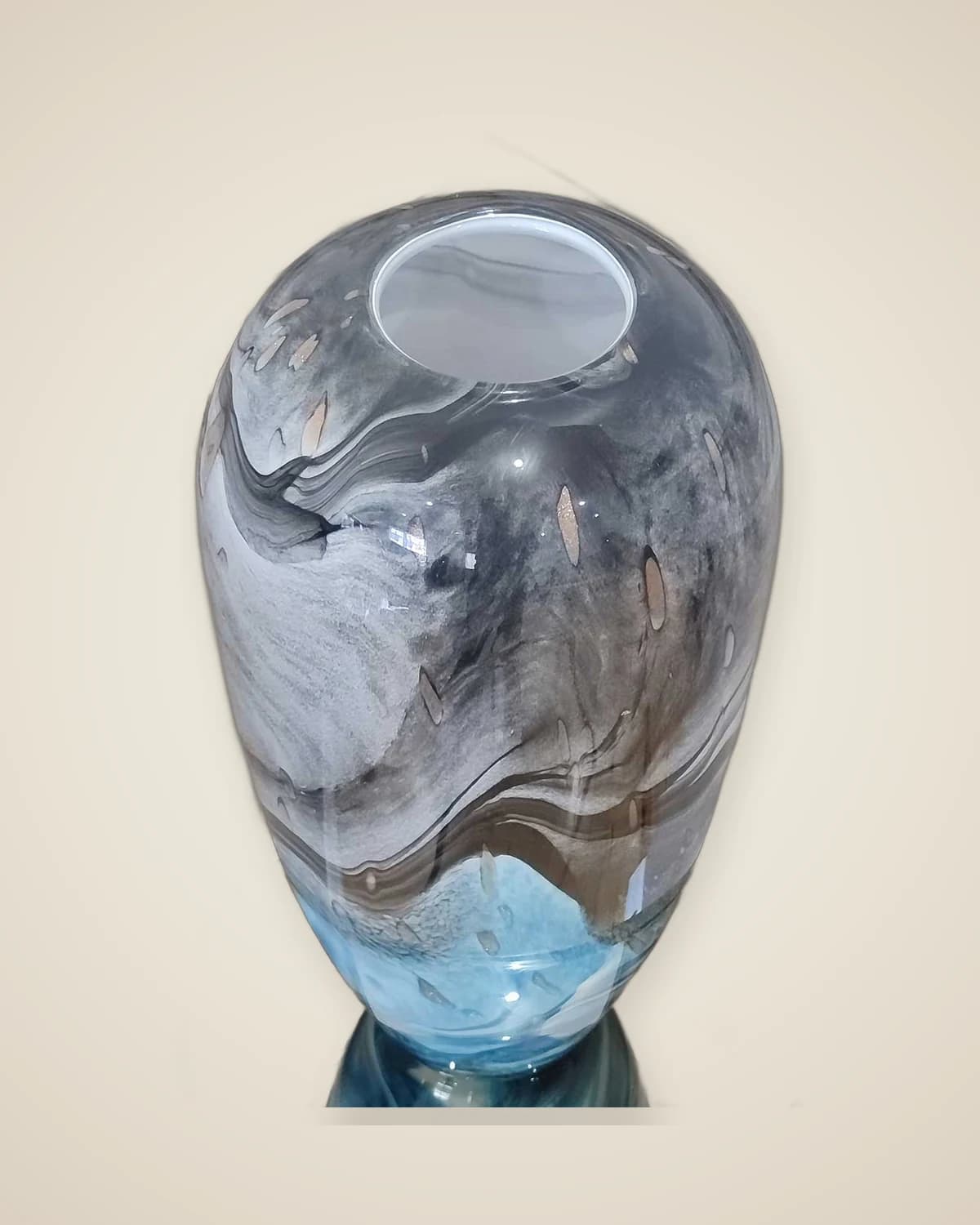 Многослойная стеклянная ваза большого размера — TUTA — 5