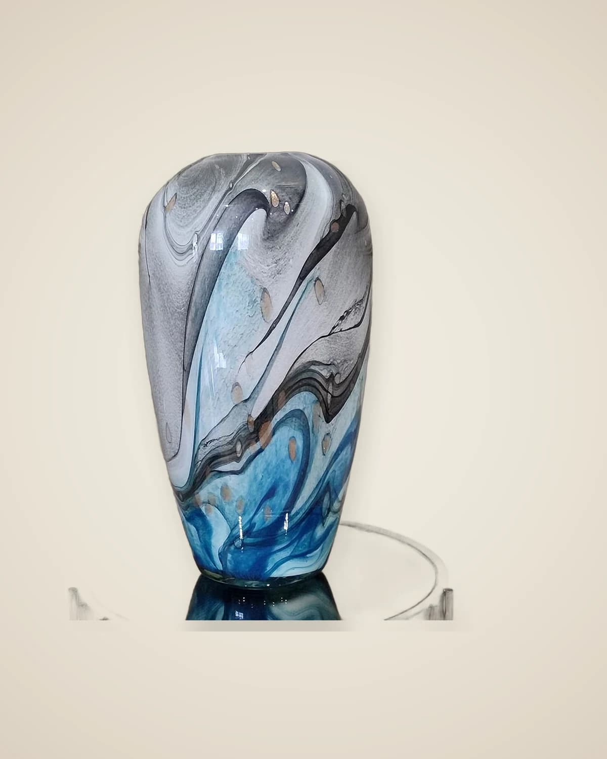 Многослойная стеклянная ваза среднего размера — TUTA — 3