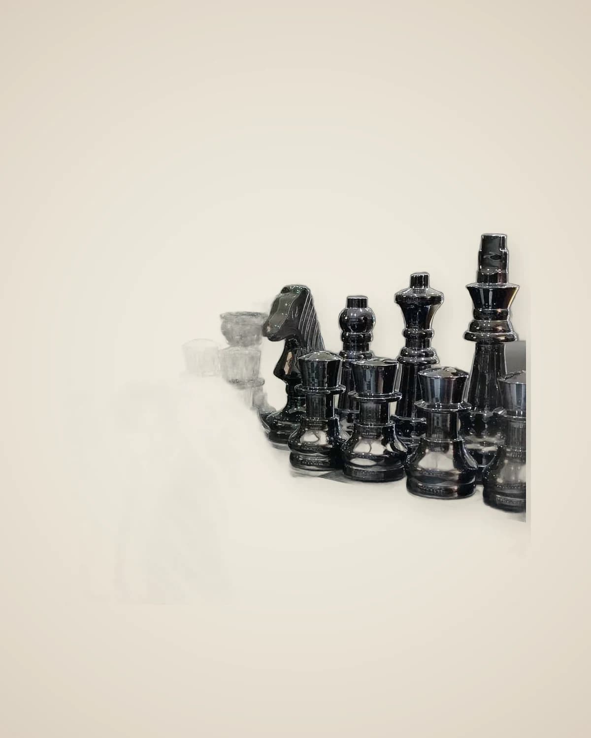 Роскошный декоративный серебряный набор шахмат Loop — TUTA — 5