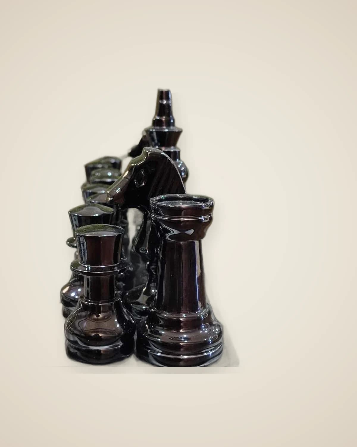 Роскошный декоративный серебряный набор шахмат Loop — TUTA — 6