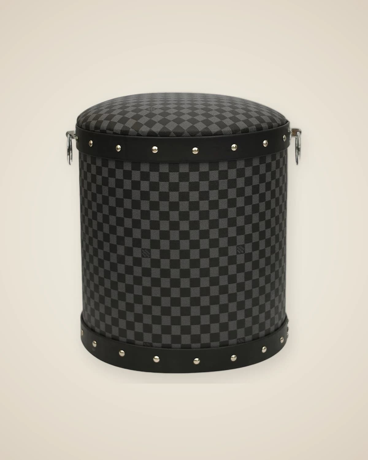 Louis Vuitton Design Серый Черный Роскошный пуф — TUTA — 2