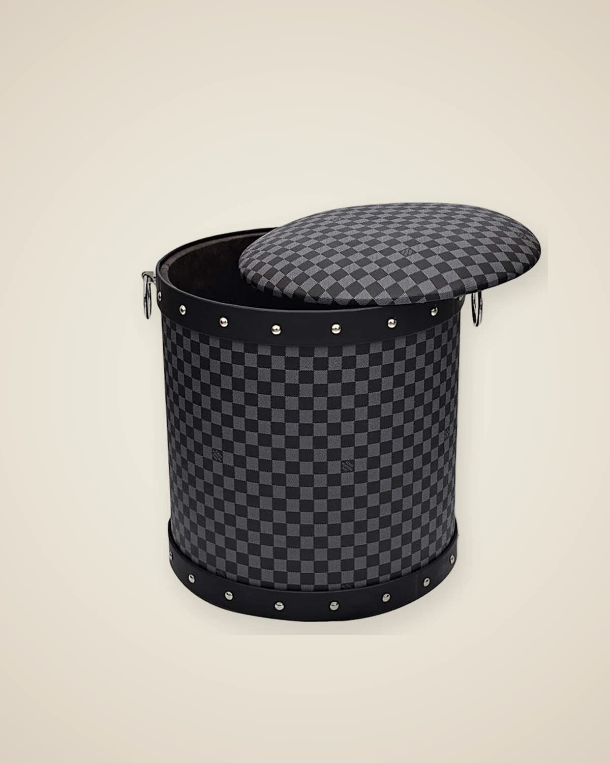 Louis Vuitton Design Серый Черный Роскошный пуф — TUTA — 6