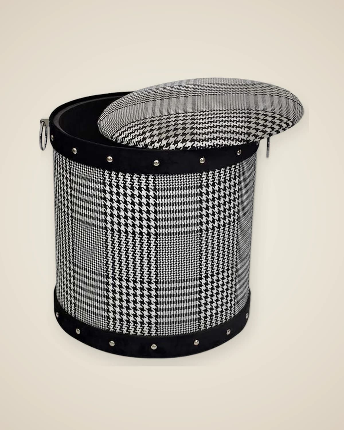 Louis Vuitton Design белый черный роскошный пуф — TUTA — 4