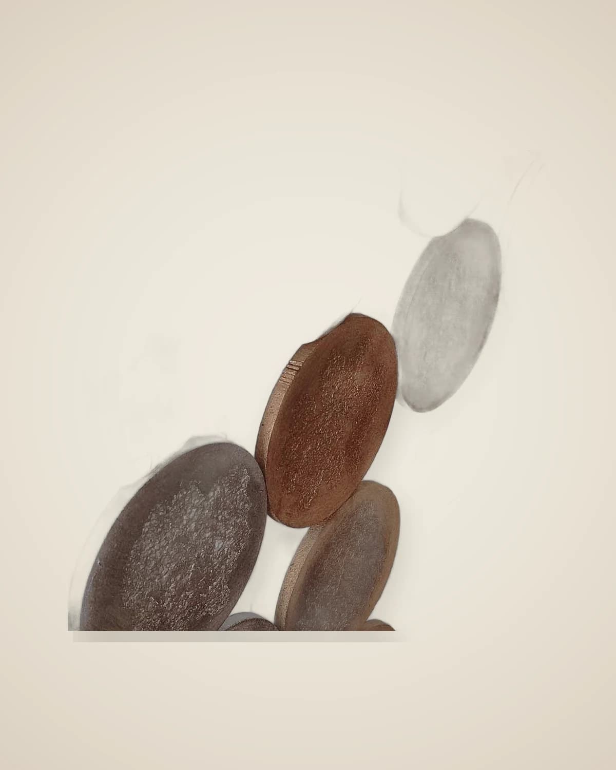 Luna Modern Embossed Texture Art – Gemälde in Schwarz-, Weiß- und Beigetönen (94 x 94 cm) — TUTA — 5